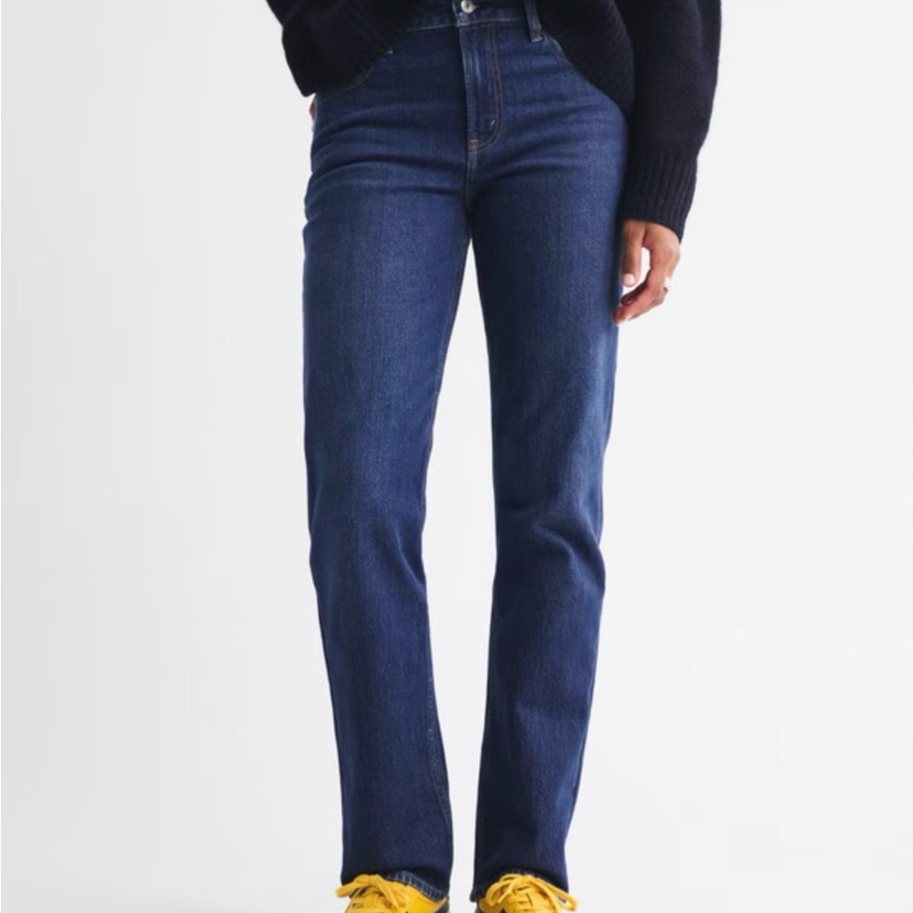 Abercrombie & Fitch Curve Love The 90’s straight Mid Rise